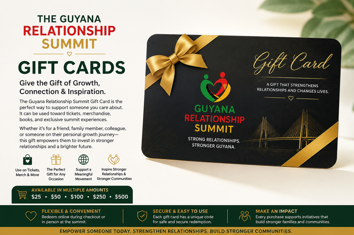 The Guyana Relationship Summit Gift Cards